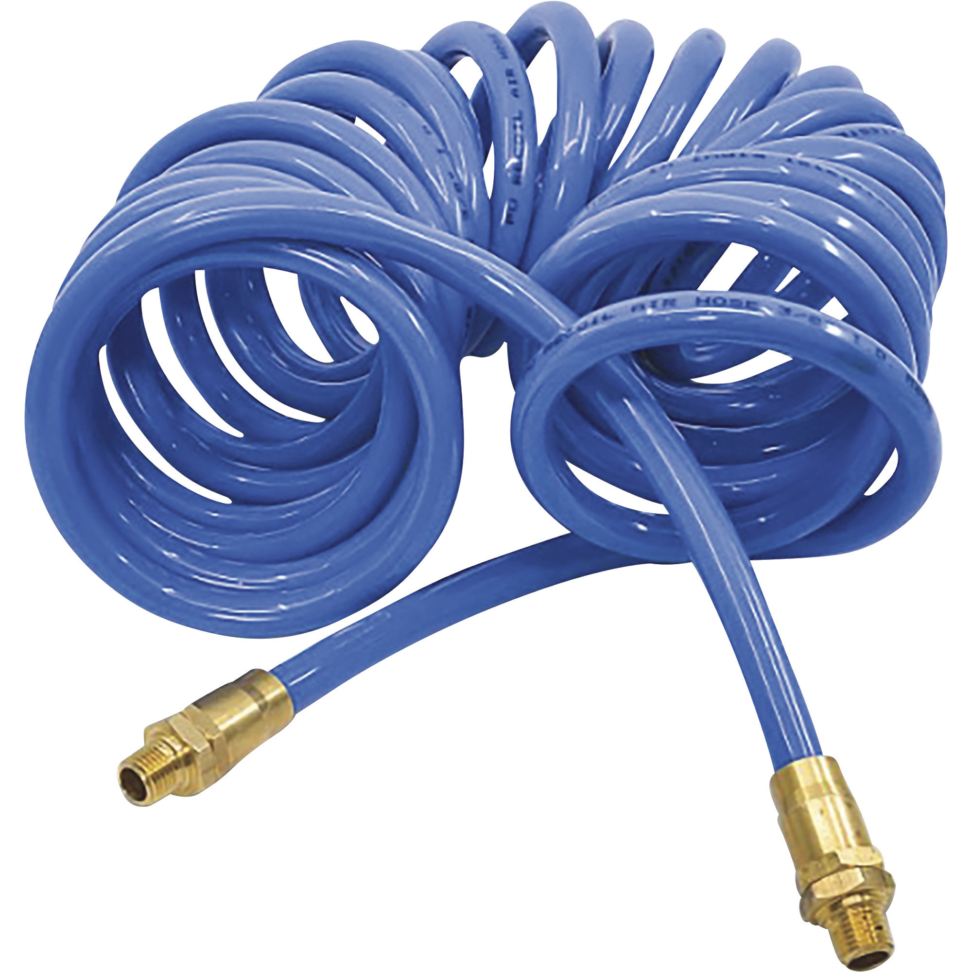 Klutch Polyurethane Recoil Hose Air Hose, 3/8in. x 25ft., 125 PSI